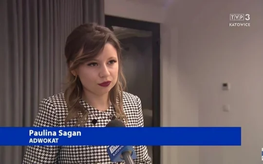 Mecenas Paulina Sagan w telewizji