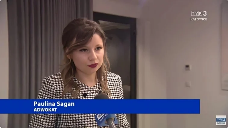 Mecenas Paulina Sagan w telewizji