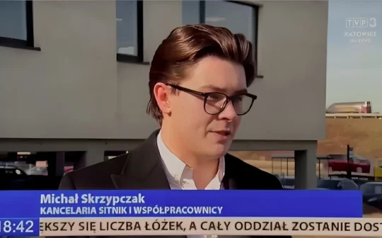 Mecenas Michał Skrzypczak w telewizji