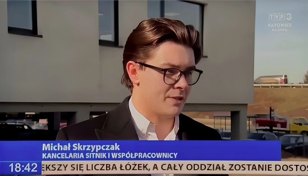 Mecenas Michał Skrzypczak w telewizji